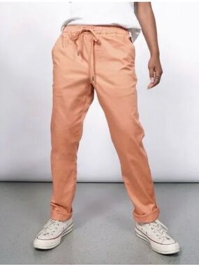 Wildfang The Essential Drawstring Pants, Size Medium, Pecan, NWT!